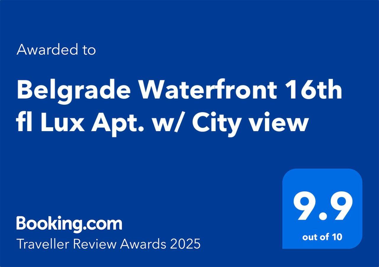 Belgrade Waterfront 16Th Fl Lux Apt. W/ City View Ngoại thất bức ảnh